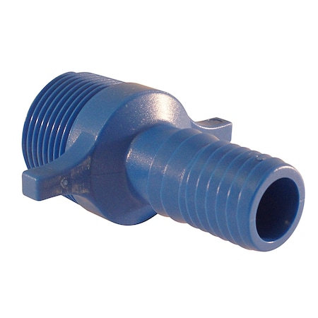 Apollo 3/4 in. Polypropylene Blue Twister Insert x 1 in. MPT ABTMA341